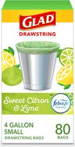 Sacos de lixo Glad Odorshield 15L Sweet Citron and Lime 80 Ct Sacos de lixo Glad Odorshield 15L Sweet Citron and Lime 80 Ct