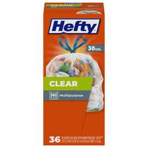 Sacos de lixo Hefty Clear Scent Free 30 galões (36 unidades)