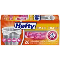 Sacos de lixo Hefty Flap Tie Tropical Paradise Scent 4L, 26 unidades