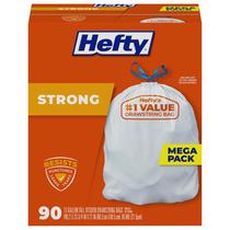 Sacos de lixo Hefty Strong, cozinha de 13 galões de altura, 90 sacos