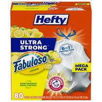 Sacos de lixo Hefty Ultra Strong 13 galões 80 sacos brancos