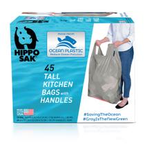 Sacos de lixo Hippo Sak Tall Kitchen 13 galões 45 unidades Sacos de lixo Hippo Sak Tall Kitchen 13 galões 45 unidades