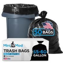 Sacos de lixo Mini n Mod 55-60 galões Heavy Duty 50 unidades