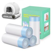 Sacos de lixo para caixa de areia automática para gatos, autolimpantes, 80 quilates
