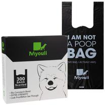 Sacos de lixo para cocô de animais de estimação Miyouli 300 unidades biodegradáveis