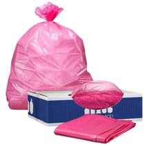 Sacos de lixo Plasticplace 120-125L rosa 1,5 mil 100 unidades