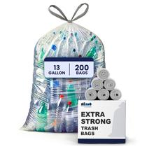 Sacos de lixo Plasticplace 13 galões transparentes extra altos (200 ct) Sacos de lixo Plasticplace 13 galões transparentes extra altos (200 ct)