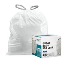 Sacos de lixo Plasticplace compatíveis com simplehuman Code F 6.5Gal Sacos de lixo Plasticplace compatíveis com simplehuman Code F 6.5Gal