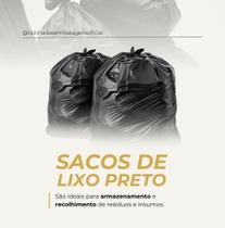 Sacos de lixo preto 100L