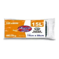 Sacos de lixo preto 15 Litros Embalixo