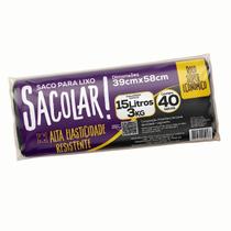 Sacos de Lixo Sacolar em Rolo 15L 30L 50L 100L