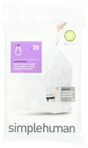 Sacos de lixo simplehuman Code G Custom Fit 30L/8 galões x20