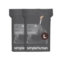 Sacos de lixo simplehuman Code L 18L/4,7 galões (40 unidades) Sacos de lixo simplehuman Code L 18L/4,7 galões (40 unidades)