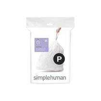 Sacos de lixo simplehuman Code P Custom Fit 50-60L, 1 pacote de recarga