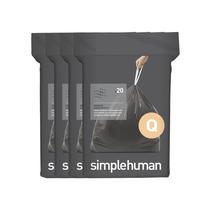 Sacos de lixo simplehuman Code Q 50-65L/13-17 galões 80 unidades