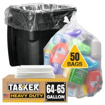 Sacos de lixo Tasker 245L (65 galões) Clear Heavy Duty x50
