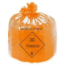 Sacos de Lixo Tóxico Laranja - 15 litros - Pct c/ 100 unid Sacos de Lixo Tóxico Laranja - 15 litros - Pct c/ 100 unid