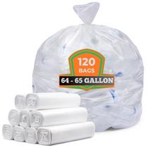 Sacos de lixo Veska 240-246L 120 unidades Bulk Heavy Duty Clear Sacos de lixo Veska 240-246L 120 unidades Bulk Heavy Duty Clear