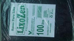 Sacos de Lixo ZEN 100 litros 75x90x4 Preto com 5 unidades