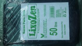 Sacos de Lixo ZEN 50 litros 63x80x4 Preto com 10 unidades Sacos de Lixo ZEN 50 litros 63x80x4 Preto com 10 unidades