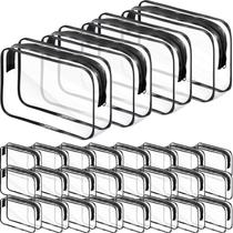 Sacos de maquiagem para cosméticos Reginary Clear PVC impermeável 28 unidades