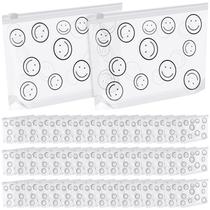 Sacos de maquiagem Silkfly Clear Bulk Cosmetic Waterproof 50 unidades