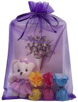 Sacos de organza Jexila Purple 20x30cm com cordão 50 unidades Sacos de organza Jexila Purple 20x30cm com cordão 50 unidades