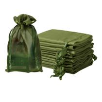 Sacos de organza QIANF para embrulho de presente, 20 unidades, 15 x 23 cm, cordão