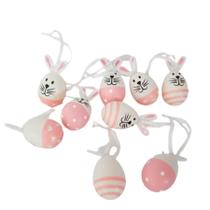 Sacos de Ovos de Codorna Sortidos - Branco e Rosa - 9 unidades - Cromus - Rizzo