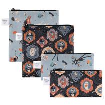 Sacos de pano para lanches e sanduíches Bumkins Nightmare Before Christmas 4 unidades Sacos de pano para lanches e sanduíches Bumkins Nightmare Before Christmas 4 unidades