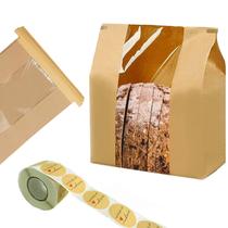 Sacos de pão de papel Kraft NOONEAST 200 para pão caseiro