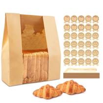 Sacos de pão KEQ para pão caseiro com janela 100 unidades