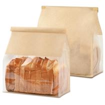 Sacos de pão Ohuimrt Paper para pães caseiros 50 unidades 22x11x28cm