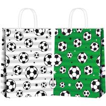Sacos de papel de festa Durony Soccer Gift 16 peças 22x16x8cm