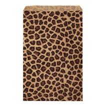 Sacos de papel Ikee Design 200 peças de 15 x 23 cm com padrão de leopardo