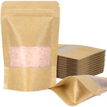 Sacos de papel Kraft Blisstime Stand Up Pouch, pacote com 100 unidades de 4,7 x 7,9 polegadas Sacos de papel Kraft Blisstime Stand Up Pouch, pacote com 100 unidades de 4,7 x 7,9 polegadas