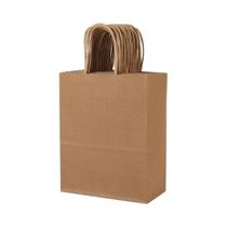 Sacos De Papel Kraft Com Alças 10pcs Embalagem Para Presentes De Roupas Casamento Natal Suprimentos