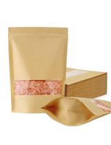 Sacos de papel Kraft FireKylin 100 unidades com janela 20x30cm