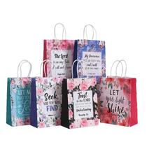 Sacos de papel Kraft, pacote com 24 cartas em alumínio para o Dia dos Namorados