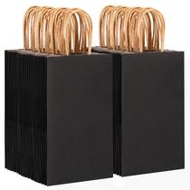 Sacos de papel OUTUXED Black 150 unidades com alças 13,3 x 8,1 x 20,3 cm Sacos de papel OUTUXED Black 150 unidades com alças 13,3 x 8,1 x 20,3 cm