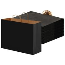 Sacos de papel OUTUXED Black Kraft 60 unidades 40x15x30cm com alças Sacos de papel OUTUXED Black Kraft 60 unidades 40x15x30cm com alças