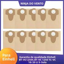 Sacos De Papel Para Aspirador De Pó Úmido E Seco 20L 30L Einhell BT-VC1250S BT-VC1250 TC-VC 18 20 Li