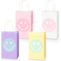 Sacos de papel para presente ZOIIWA Smile Face Preppy Party 16 unidades Sacos de papel para presente ZOIIWA Smile Face Preppy Party 16 unidades