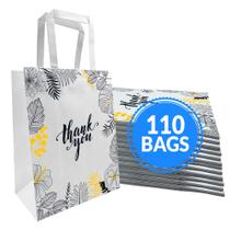 Sacos de papel Reli. 110 unidades a granel 8x4,5x10,25 cm com alças brancas
