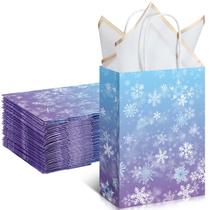 Sacos de papel Snowflake ReliThick, 30 unidades de doces gelados, azul/roxo Sacos de papel Snowflake ReliThick, 30 unidades de doces gelados, azul/roxo