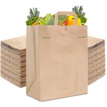 Sacos de papel Stock Your Home Kraft Brown com alças 70 libras 50 quilates