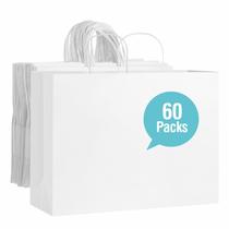 Sacos de papel Woric White 40x15x30cm com alças 60 unidades Sacos de papel Woric White 40x15x30cm com alças 60 unidades