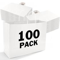 Sacos de papel XPCARE 100 unidades 40x15x30cm com alças de papel Kraft