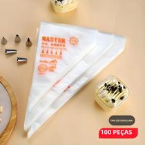 Sacos De Pastelaria De Creme 100 Peças Descartáveis Para Confeiteiro De Bolo Sugarcraft Cupcake