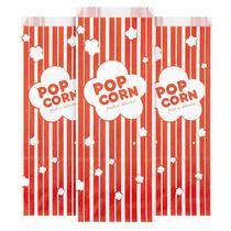 Sacos de pipoca Stock Your Home, papel de 2 onças (pacote com 100) vermelho e branco